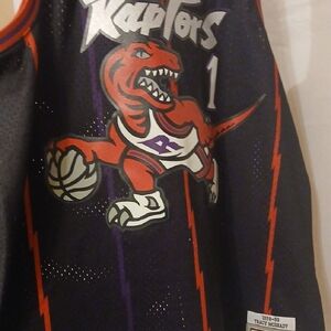 Mitchell & Ness Raptors Kids Jersey - Purple and Red